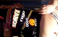 دمية صنم في المطبخ. المؤخرة الكبيرة الحمار ، كبير الثدي وكبير الثدي.